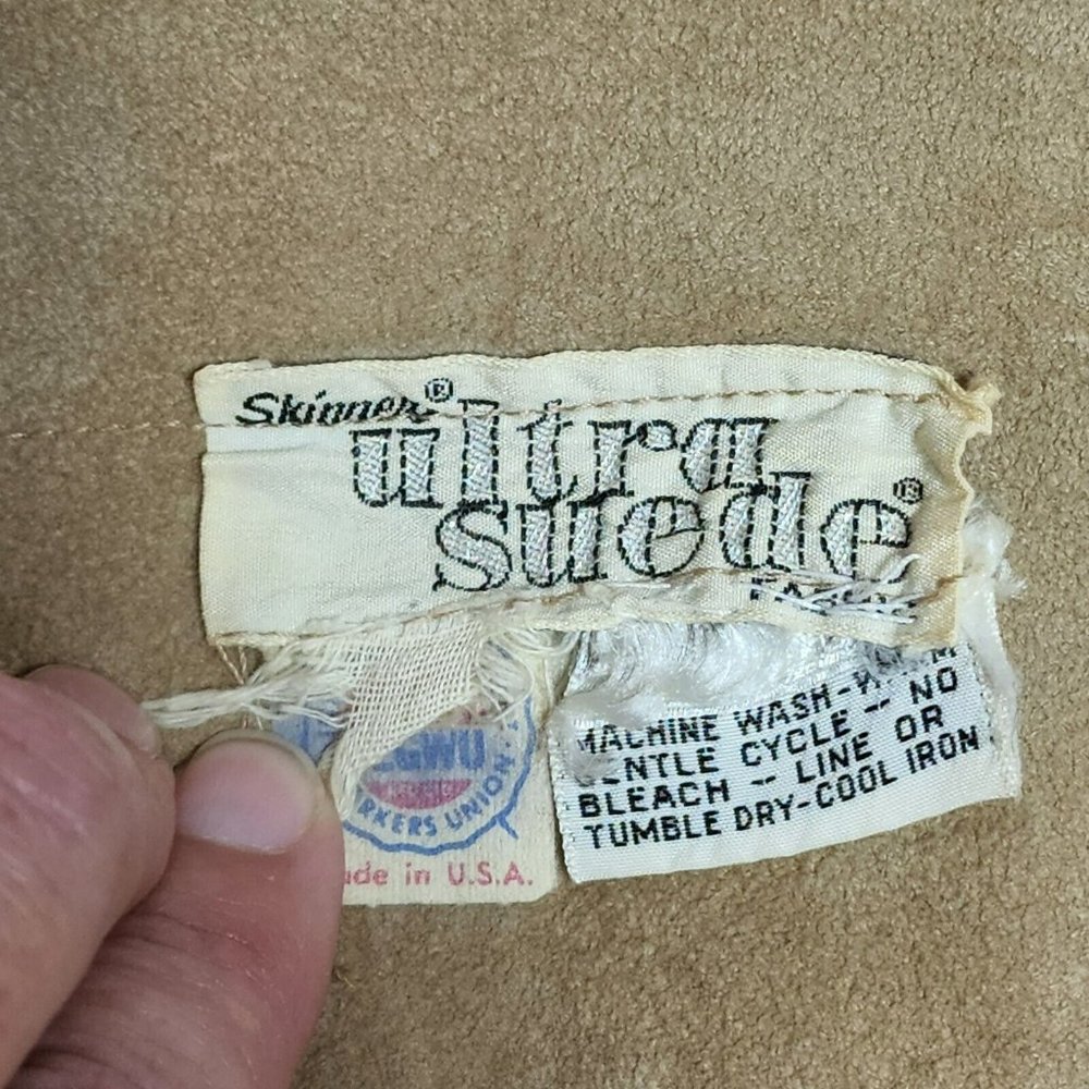 Vintage Skinner Ultra Suede Dress Made in U.S.A. Union Tag - Picture 4 of 5